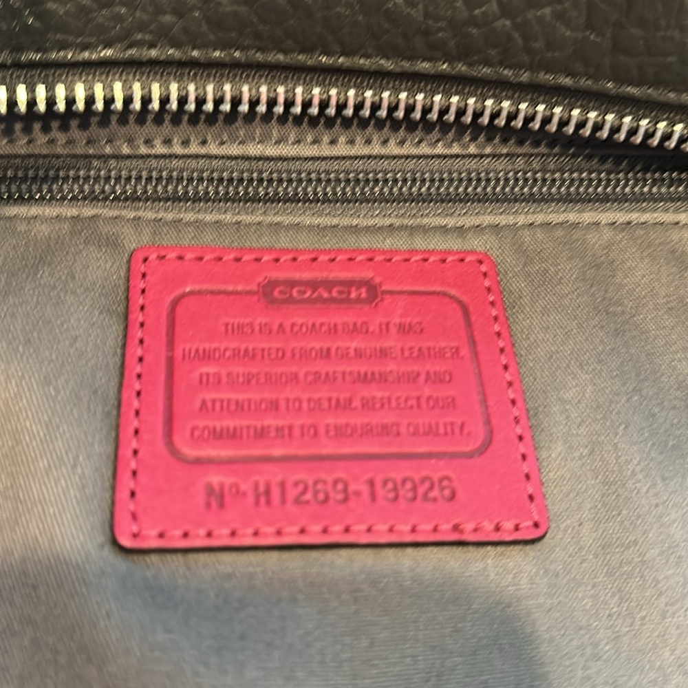 Coach satchel graphite black berry pebbled leather 19926 Legacy Candace - Picture 8 of 14
